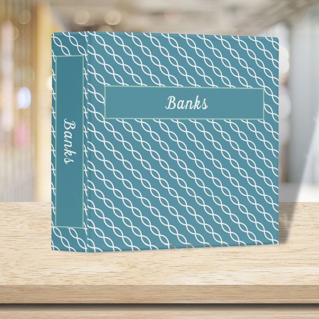 Elegant Banks Document Organizer Chain Pattern 3 Ring Binder (Creator Uploaded)