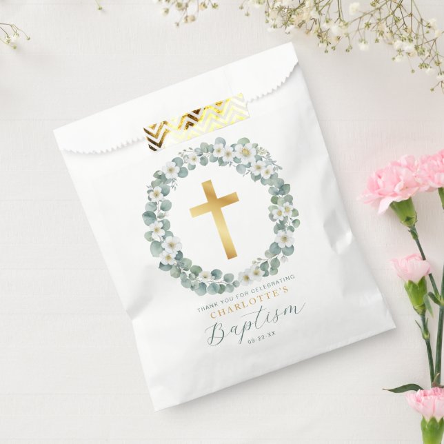 Elegant Baptism Favor Bag | Religious Ceremony (Sealed)