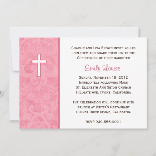 Elegant Baptism Invitation