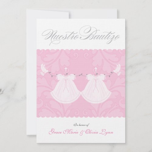 Elegant Baptism Invitation | Nuestro Bautizo