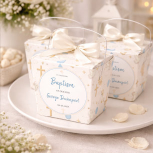 Elegant Baptism   Religious Kids Christening Party Favor Boxes