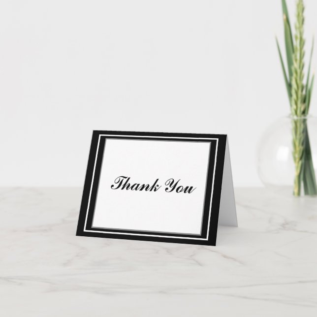 Elegant Bar Mitzvah Thank You Card - Customized (Front)