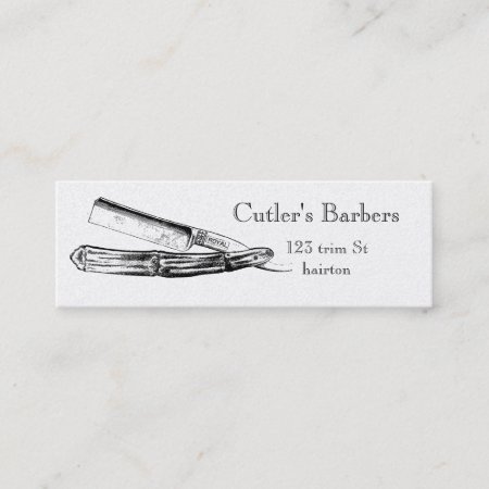 Elegant Barber Shop Business Card