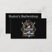 Elegant Barbershop Business Card Personalize (Front/Back)
