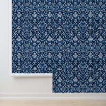 Elegant Baroque Floral Custom Wallpaper