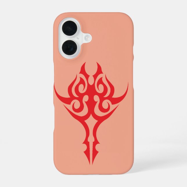 Elegant Baroque Style Ornamental Frame Design iPhone Case (Back)