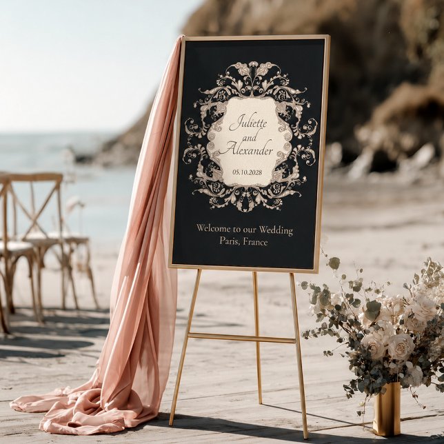 Elegant Baroque Wedding Welcome Sign (Creator Uploaded)