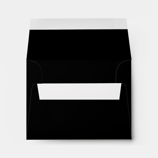 Elegant Basic Simple Minimalist Classic Chic Black Envelope (Back (Bottom))