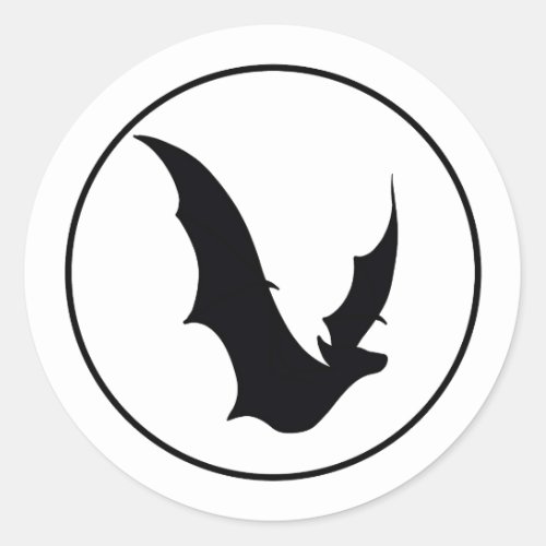 Elegant Bat Halloween Stickers