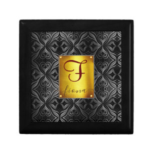 Elegant batik pattern Throw Pillow Gift Box