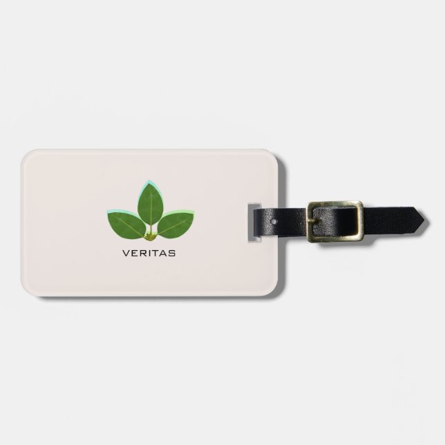 Elegant Bay Leaves Luggage Tag (Front Horizontal)