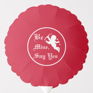 Elegant Be Mine, Say Yes Red Valentine's Day Balloon