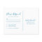 Elegant Beach Blue Ocean Wedding RSVP