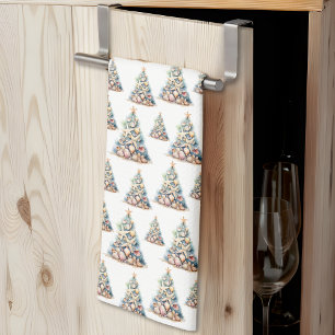 Elegant Beach Christmas Kitchen Towel