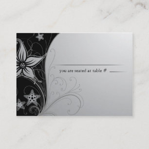 Elegant beach Destination Wedding Table Name Cards