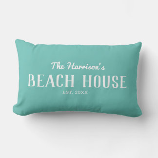 Elegant Beach House Lumbar Pillow
