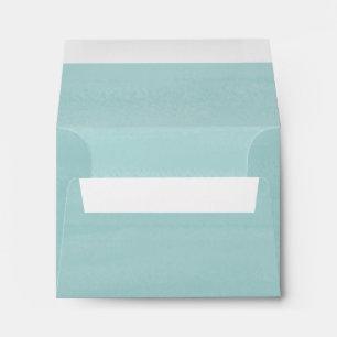 Elegant Beach Watercolor Ocean RSVP Return Envelope