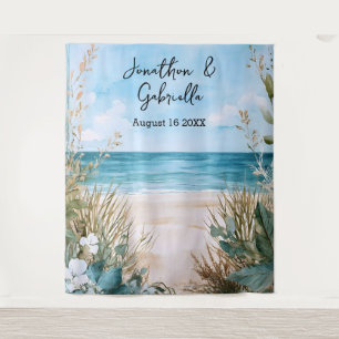 Elegant Beach Wedding Backdrop