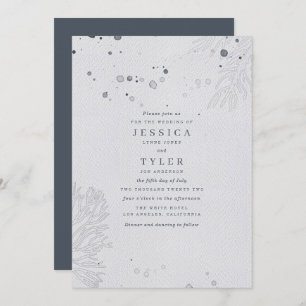 Elegant Beach Wedding Invitation