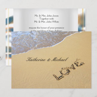 Elegant Beach Wedding Invitation