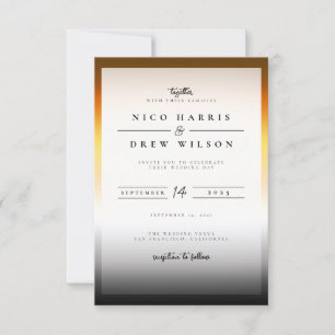 Elegant Bear Pride Wedding Invitation