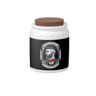 Elegant Bearded Man Candy Jar