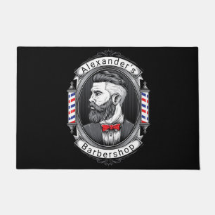 Elegant Bearded Man Doormat