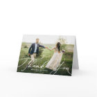 Elegant Beatrice Script Photo Wedding