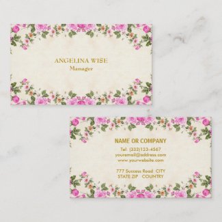 Elegant Beautiful Flowers on Light Beige