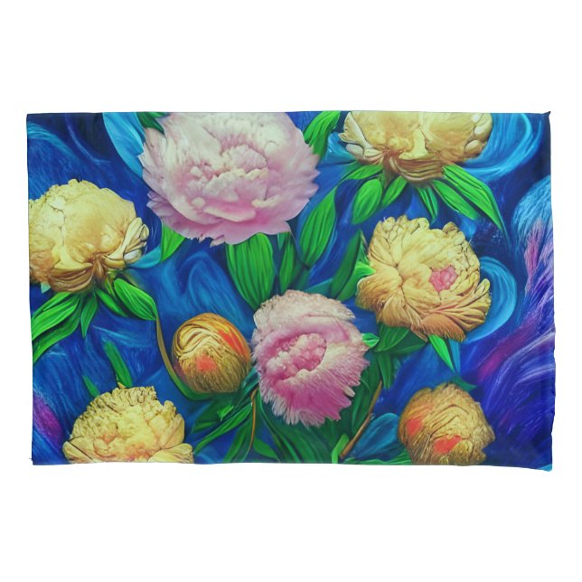 Elegant Beautiful Peony Collection Pillow Case (Front)