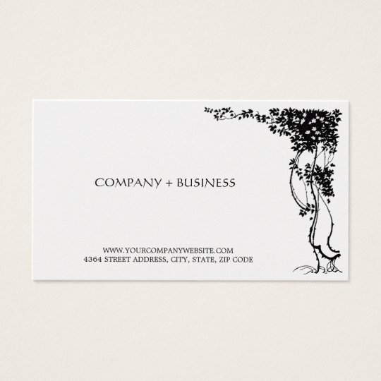 Elegant Beautiful Vintage Art Business Card Leaves