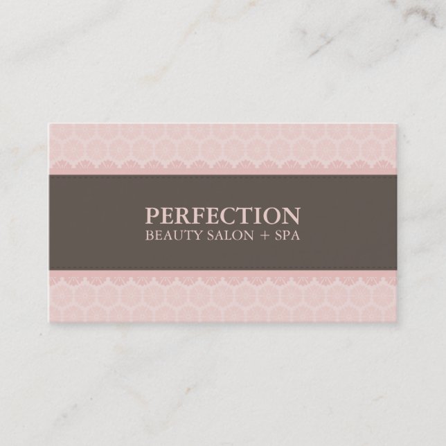 ELEGANT BEAUTY BUSINESS CARD :: perfection 8BL (Front)