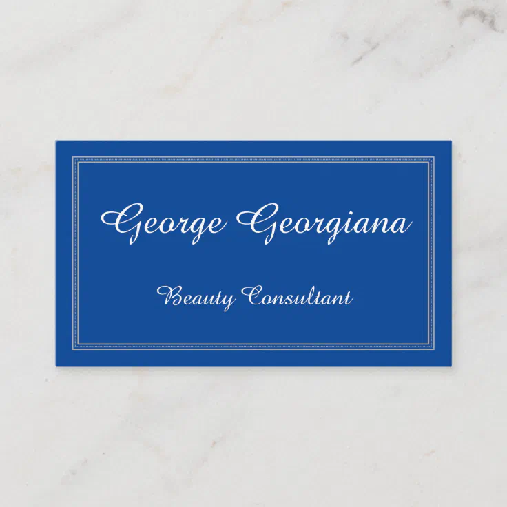 Elegant Beauty Consultant Business Card Zazzle