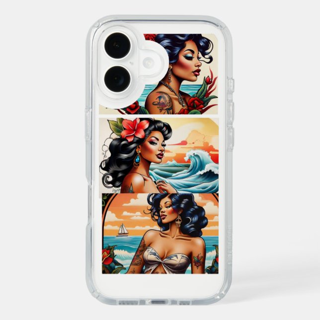 Elegant Beauty Girl Design iPhone 16 Case – Stylis (Front)