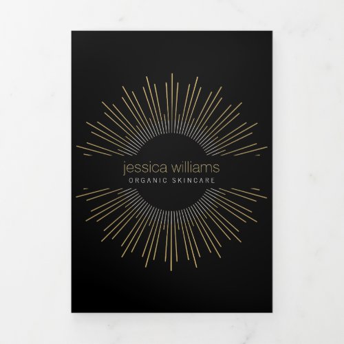 Elegant Beauty Gold Sunburst Black Brochure