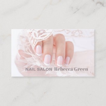 Elegant Beauty Manicurist Nail Artist Nail Salon Business Card by businesscardsdepot at Zazzle
