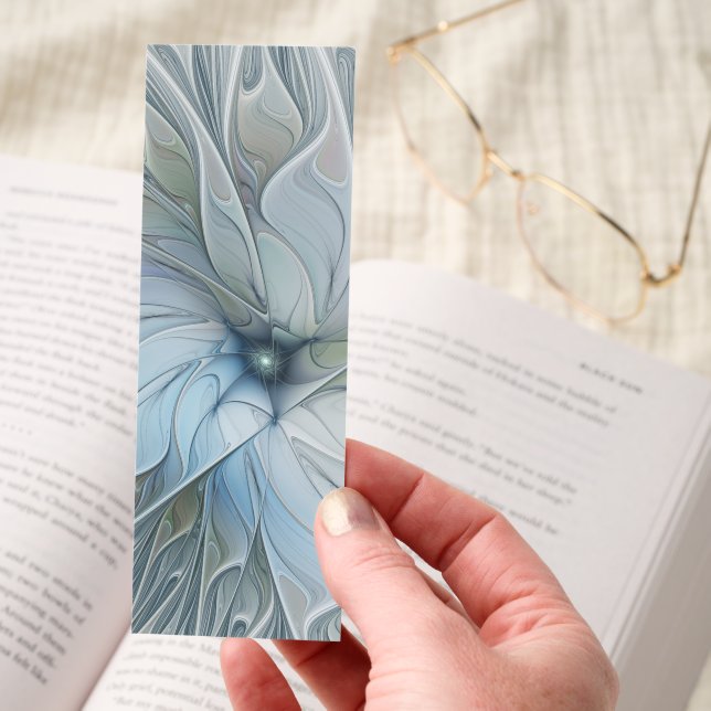 Elegant Beauty Modern Abstract Fractal Art Flower Bookmarks (Hand)