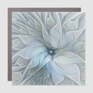 Elegant Beauty Modern Abstract Fractal Art Flower Car Magnet