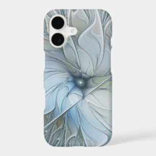 Elegant Beauty Modern Abstract Fractal Art Flower iPhone 17 Case