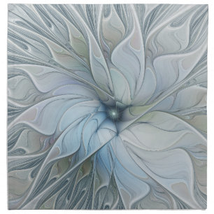 Elegant Beauty Modern Abstract Fractal Art Flower Cloth Napkin