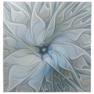 Elegant Beauty Modern Abstract Fractal Art Flower Cloth Napkin