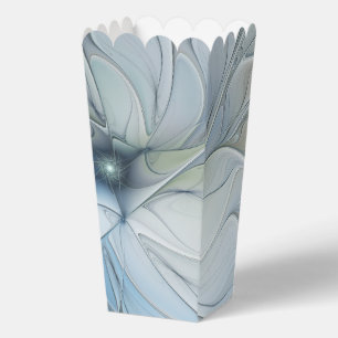 Elegant Beauty Modern Abstract Fractal Art Flower Favor Boxes