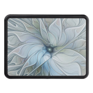 Elegant Beauty Modern Abstract Fractal Art Flower Hitch Cover