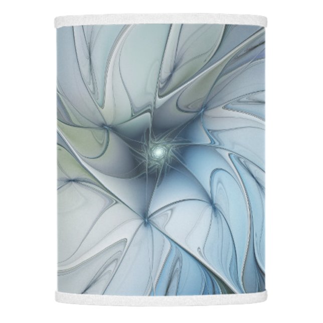 Elegant Beauty Modern Abstract Fractal Art Flower Lamp Shade (Front)