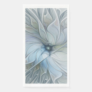 Elegant Beauty Modern Abstract Fractal Art Flower Paper Guest Towels