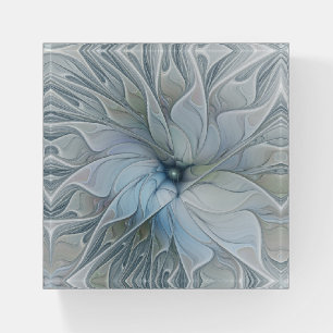 Elegant Beauty Modern Abstract Fractal Art Flower Paperweight