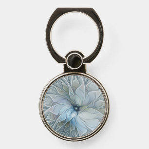 Elegant Beauty Modern Abstract Fractal Art Flower Phone Ring Stand