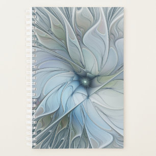 Elegant Beauty Modern Abstract Fractal Art Flower Planner