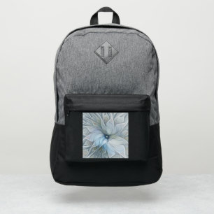 Elegant Beauty Modern Abstract Fractal Art Flower Port Authority® Backpack