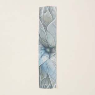 Elegant Beauty Modern Abstract Fractal Art Flower Scarf